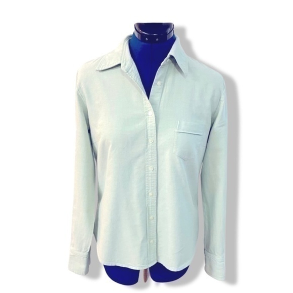 J. Crew - Button Up Long Sleeve Shirt-  Sage Green - Modest - Medium